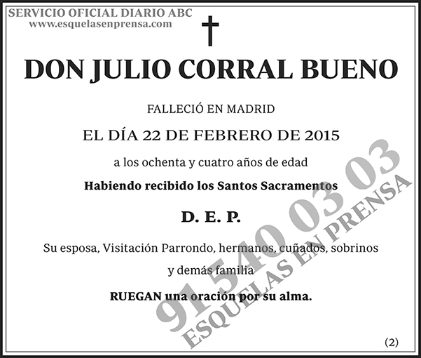 Julio Corral Bueno